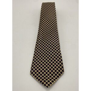 Brooks Brothers Men's Diamond‎ Patterned Neck Tie Yellow *Read*